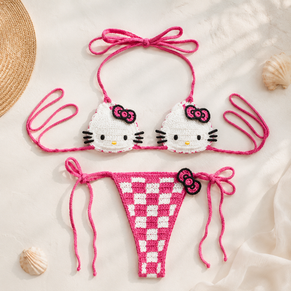 Isla Knits Kitty Bikini Set